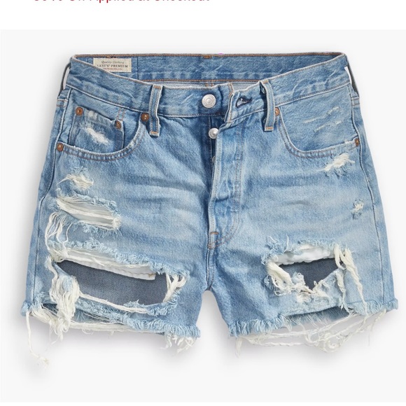 Levi’s 501 High Rise Shorts - Picture 4 of 10